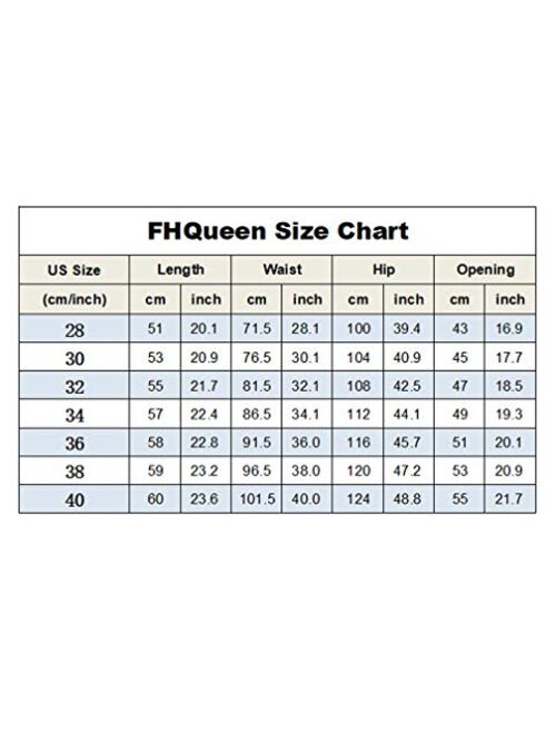 FHQueen Men's Jeans Shorts Summer Denim Shorts Classic Fit Casual Distressed Short Pants with Pockets