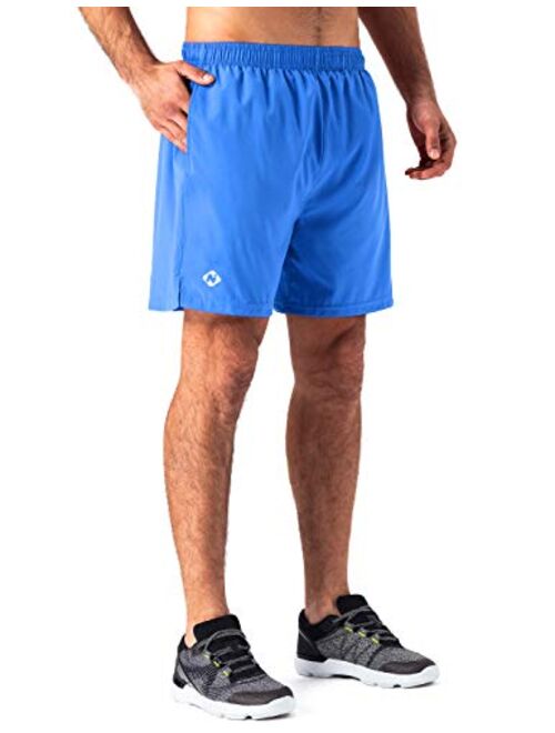 Naviskin Men's 5" Quick Dry Running Shorts Workout Athletic Outdoor Shorts Zip Pocket