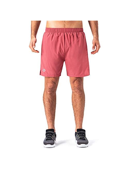 Naviskin Men's 5" Quick Dry Running Shorts Workout Athletic Outdoor Shorts Zip Pocket