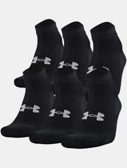 Unisex UA Training Cotton Low Cut 6-Pack Socks