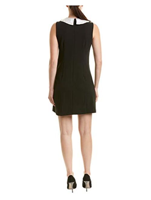 Betsey Johnson Scuba Crepe Dress with Peter Pan Collar