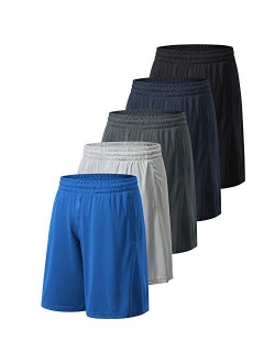 Profectors Athletic Workout Shorts for Men with Pockets Quick Dry Activewear