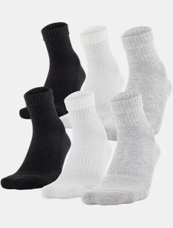 Unisex UA Training Cotton Quarter 6-Pack Socks