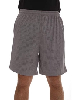 At The Buzzer Men’s Active Athletic Mesh Basketball Shorts for Men with Pockets