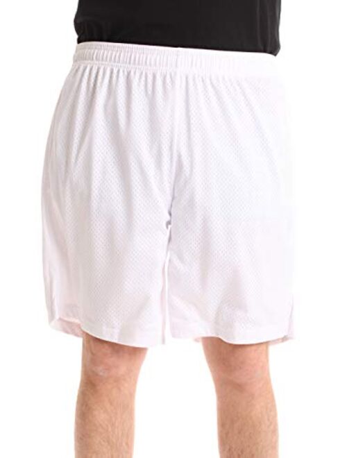 At The Buzzer Men’s Active Athletic Mesh Basketball Shorts for Men with Pockets