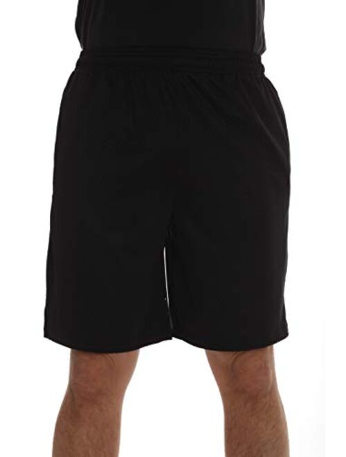 At The Buzzer Men’s Active Athletic Mesh Basketball Shorts for Men with Pockets