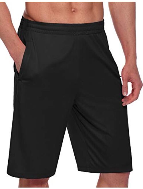 Baleaf BALEAF Men's Woven 5 Inches Running Workout Shorts Zipper Pocket  White Size XXL