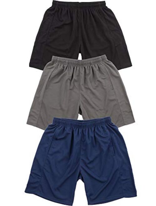 YoungLA Mens Shorts Pack of 3 Athletic Basketball Gym Workout Running 116