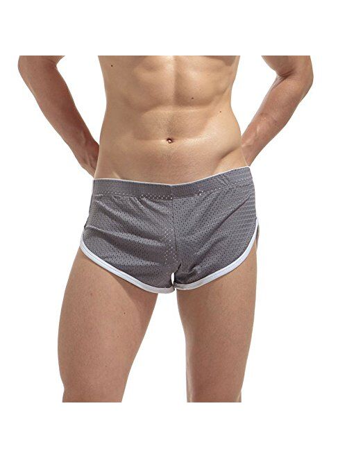 Banana Bucket Mens Hollow Openwork Lounge Underwear Boxer Briefs