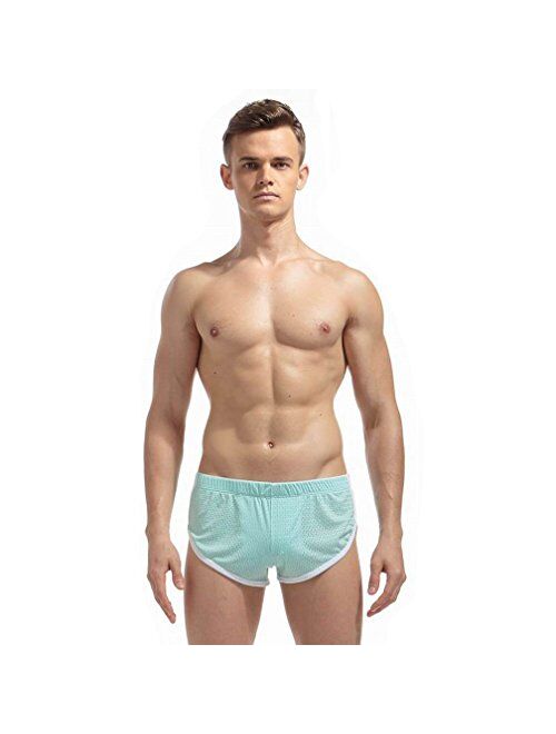 Banana Bucket Mens Hollow Openwork Lounge Underwear Boxer Briefs