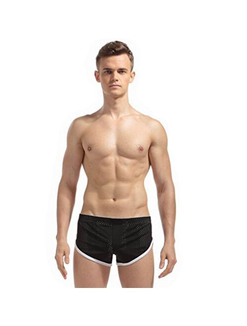 Banana Bucket Mens Hollow Openwork Lounge Underwear Boxer Briefs