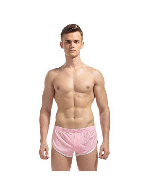 Banana Bucket Mens Hollow Openwork Lounge Underwear Boxer Briefs