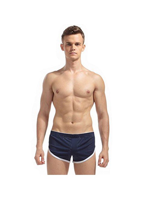 Banana Bucket Mens Hollow Openwork Lounge Underwear Boxer Briefs