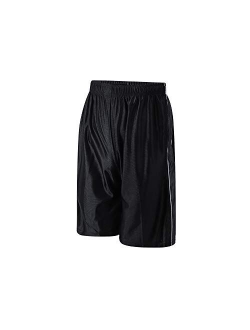 PTSports Men's Basketball Shorts Gym Athletic Workout Shorts with Pockets Quick-Dry Running Training Active Shorts Drawstring