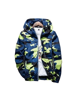 Banana Bucket Floral Bomber Jacket Men Hip Hop Slim Fit Flowers Bomber Jacket Coat Men's Hooded Jackets