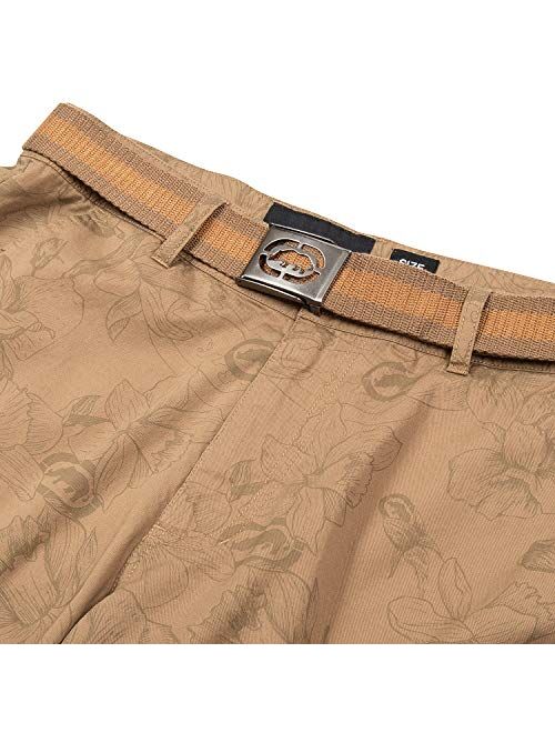 Cargo Shorts for Men - Mens and Big and Tall Twill Cargo Shorts with Belt - ECKO