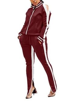 TOPONSKY Women Casual 2 Piece Outfit Long Pant Set Sweatsuits Tracksuits