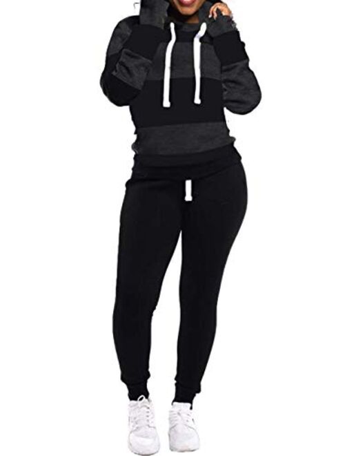 TOPONSKY Women Casual 2 Piece Outfit Long Pant Set Sweatsuits Tracksuits