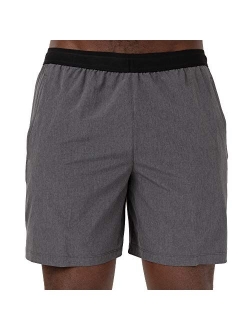 Skora Men's Two in One and Unlined Athletic Running Shorts with Pockets and Zip Back Pocket