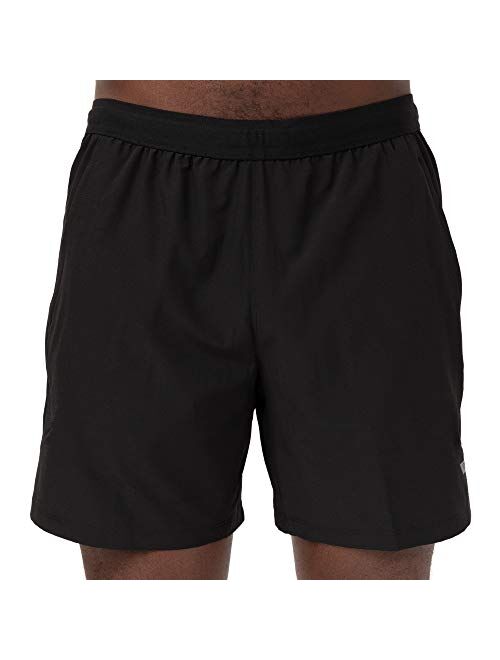 Skora Men's Two in One and Unlined Athletic Running Shorts with Pockets and Zip Back Pocket