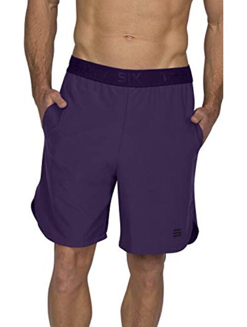 Dry FIT Gym Shorts for Men - Mens Workout Running Shorts - Moisture Wicking with Pockets and Side Hem