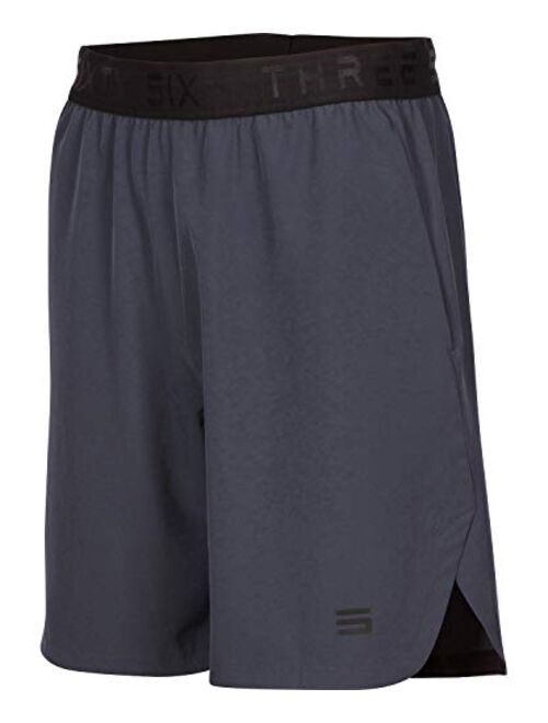 Dry FIT Gym Shorts for Men - Mens Workout Running Shorts - Moisture Wicking with Pockets and Side Hem