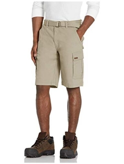 Smith's Workwear Men's Belted Stretch Canvas Cargo Short