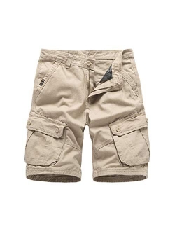 ASLIMAN Men's Cargo Shorts Relaxed Fit Casual Outdoor Short Pants with Pockets