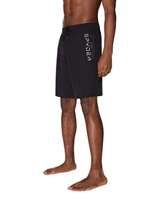 Spyder Men’s Hydro Series Laser-Cut Boardshorts - Quick Dry Lightweight Swimwear