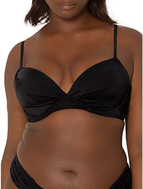 Smart & Sexy Women's Swim Secret Convertible Push-up Bikini Top