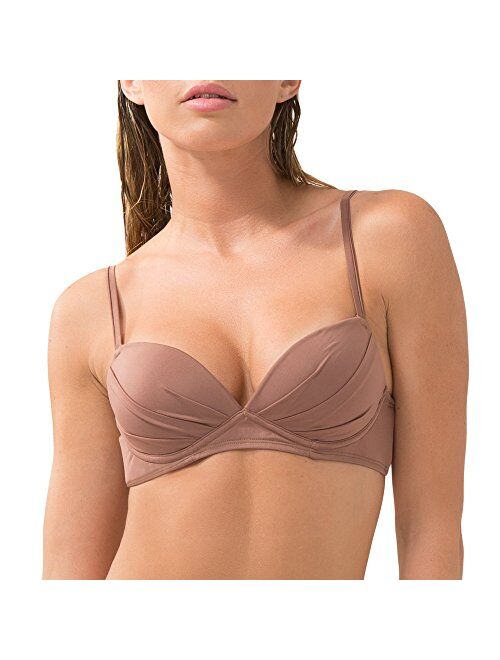 Smart & Sexy Women's Swim Secret Convertible Push-up Bikini Top