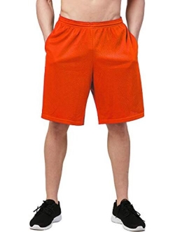 DEVOPS Men's Athletic Workout Mesh 
Running Shorts with Pockets