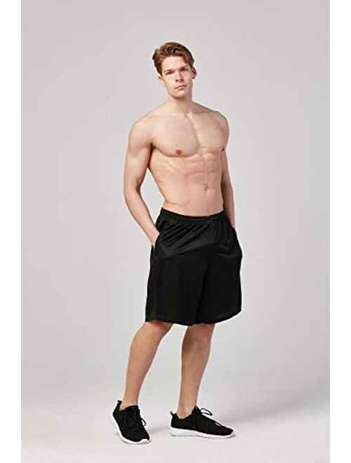 DEVOPS Men's Athletic Workout Mesh 
Running Shorts with Pockets