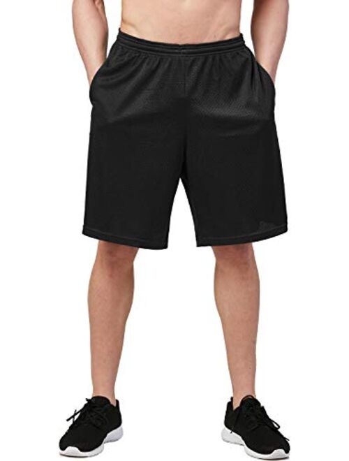 DEVOPS Men's Athletic Workout Mesh 
Running Shorts with Pockets