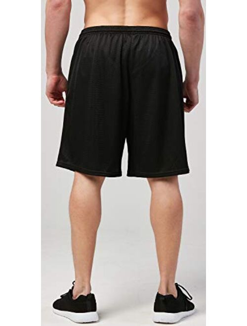 DEVOPS Men's Athletic Workout Mesh 
Running Shorts with Pockets