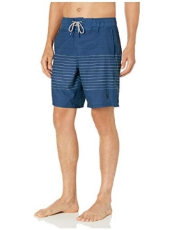 Men's 9" Striped Hybrid Board Shorts