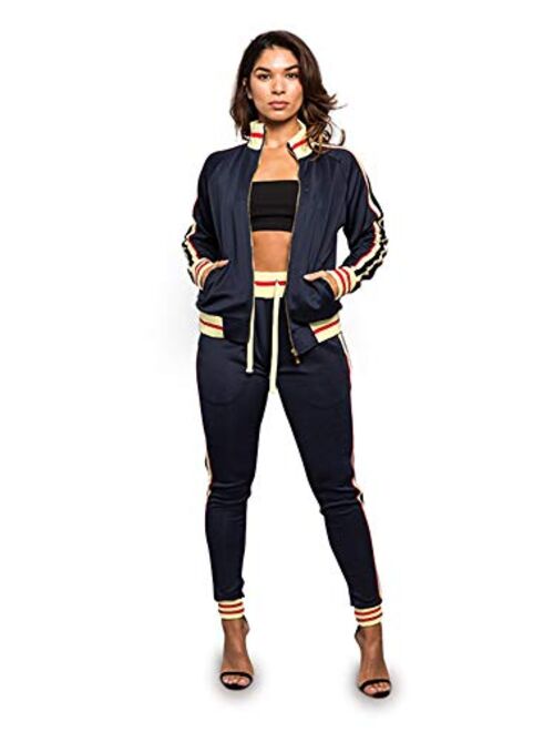 Victorious Women's 2 Piece Tracksuit Set - Long Sleeve Sweatshirts and Sweat Pants