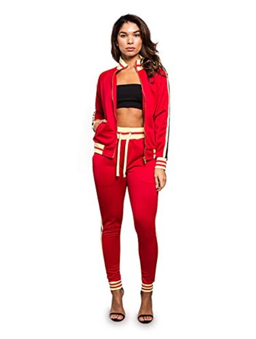 Victorious Women's 2 Piece Tracksuit Set - Long Sleeve Sweatshirts and Sweat Pants