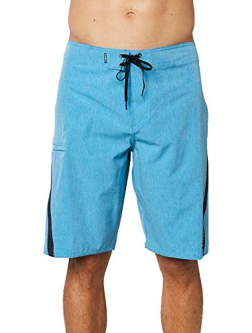 O'NEILL Men's Water Resistant Superfreak Swim Boardshorts, 21 Inch Outseam | Long-Length Swimsuit |