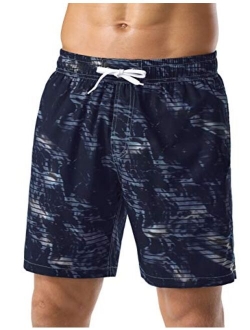 Nonwe Men's Quick Dry Soft Relaxed Fit Drawsting Swim Trunks