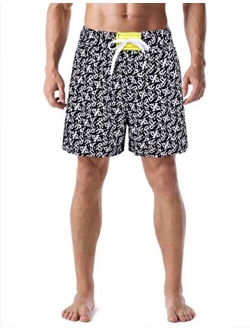 Nonwe Men's Quick Dry Soft Relaxed Fit Drawsting Swim Trunks