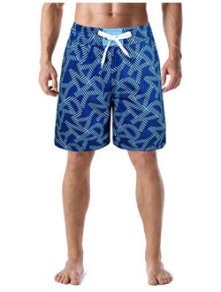 Nonwe Men's Quick Dry Soft Relaxed Fit Drawsting Swim Trunks