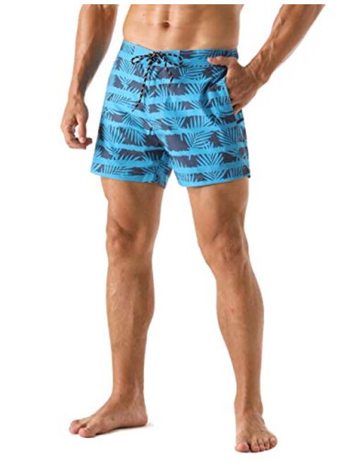 Nonwe Men's Quick Dry Soft Relaxed Fit Drawsting Swim Trunks