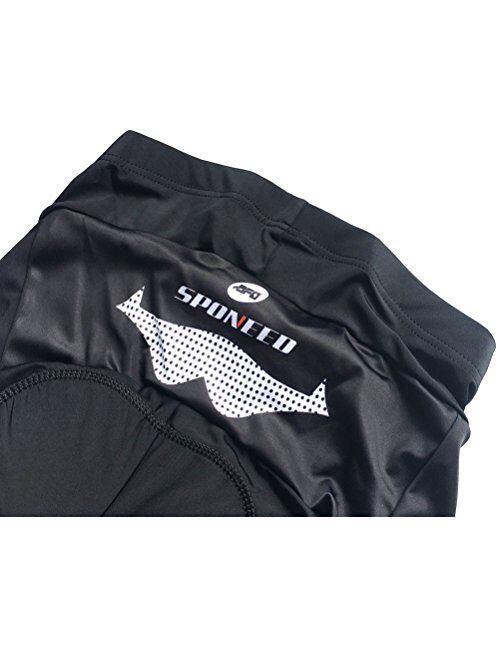 sponeed Men's Cycling Shorts Padded Bicycle Riding Pants Bike Biking Clothes Cycle Wear Tights