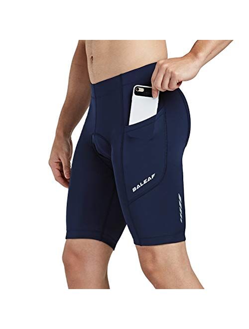 BALEAF Men's Cycling Shorts Padded Bicycle Riding Bike Biking Pants Tights Cycle Pockets UPF 50+