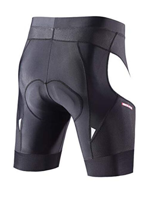 Eco-daily Men's Cycling Shorts Padded Bicycle Riding Half Pants Bike Biking Cycle Tights…