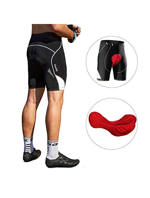 Santic Cycling Shorts Men's Bike Biking Bicycle Pants Tights 4D Coolmax Padded