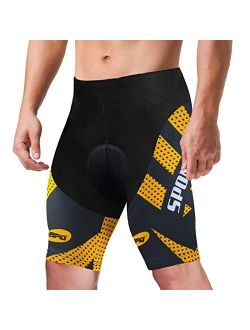 sponeed Men's Cycling Padded Shorts Men Bike Short Pants Cycle Spandex Tights Biking Wear