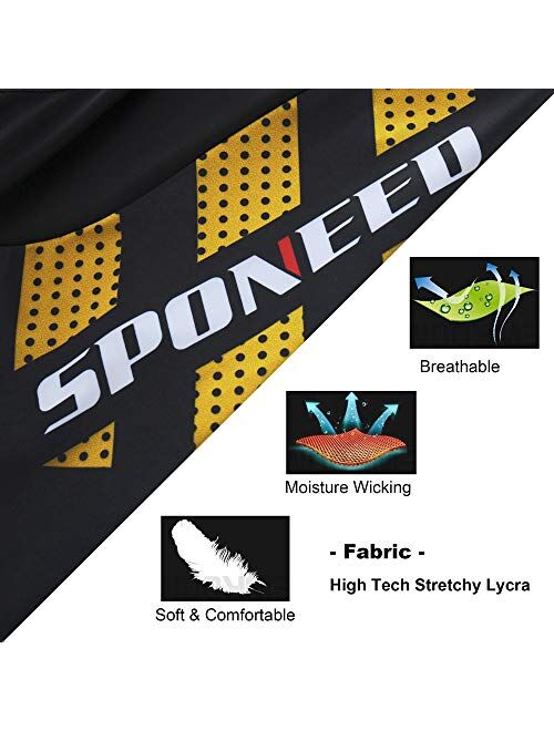 sponeed Men's Cycling Padded Shorts Men Bike Short Pants Cycle Spandex Tights Biking Wear