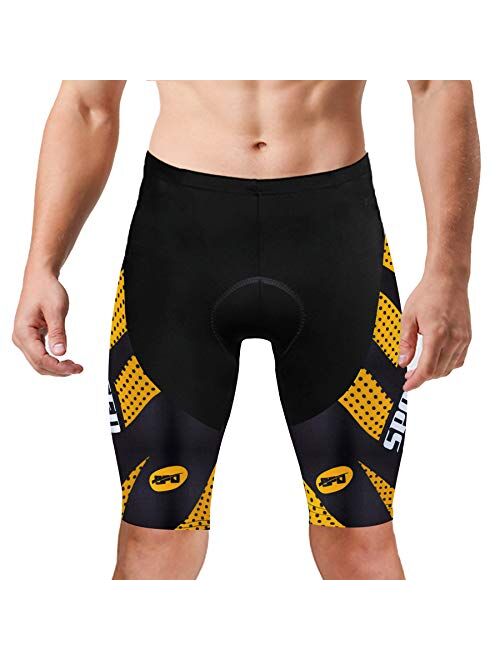 sponeed Men's Cycling Padded Shorts Men Bike Short Pants Cycle Spandex Tights Biking Wear